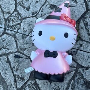 Hello Kitty Halloween Pink Witch Light-Up Blow Mold